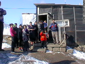 "Temporary" housing has been the standard in Saramej for 14 years.