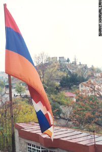 The territory of Lachin joins Armenia and  Karabakh.
